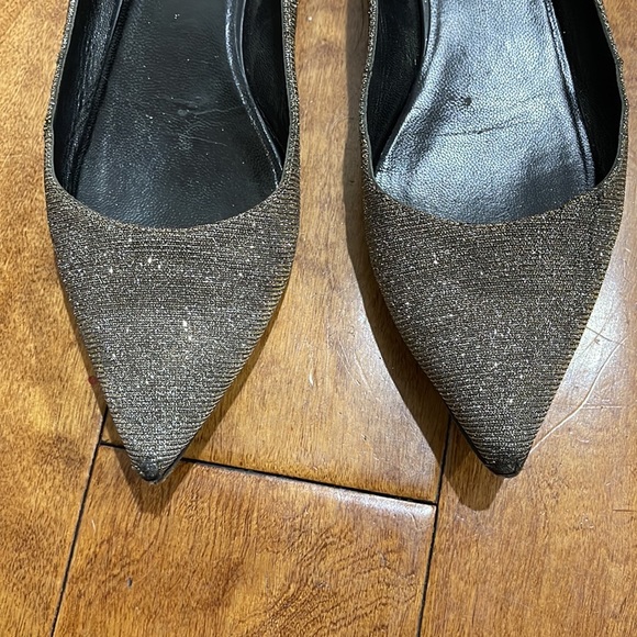 Saint Laurent YSL Paris Glitter flats size 41 used, US size 10 - Picture 5 of 16